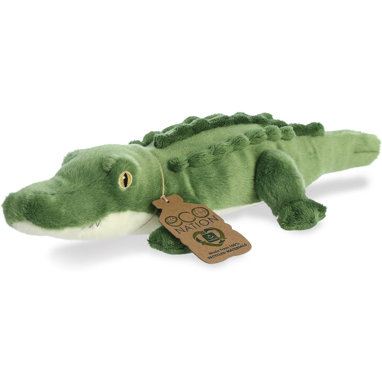 Мягкая игрушка Aurora Eco Nation Аллигатор, 36 см, зеленая (200681G) - фото 2