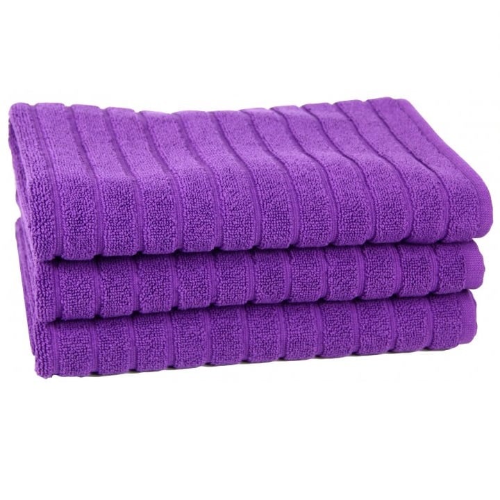 Рушник для ніг Maisonette Rainbow, 60х60 см, фіолетовий (8699965100072) - фото 1