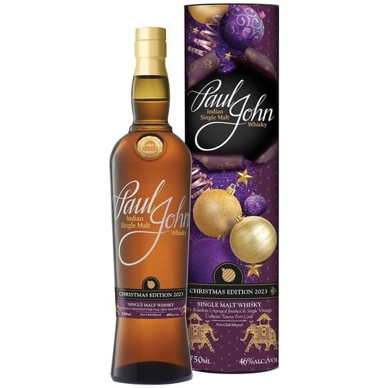 Віскі Paul John Christmas Edition 2023 Single Malt Indian Whisky 46% 0.7 л - фото 1