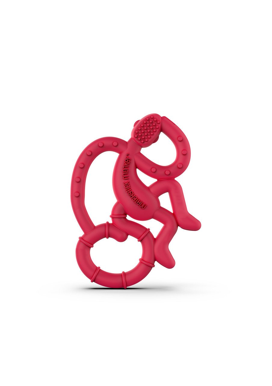Іграшка-прорізувач Matchstick Monkey Маленька танцююча Мавпочка, 10 см, червона (MM-МMT-004) - фото 2