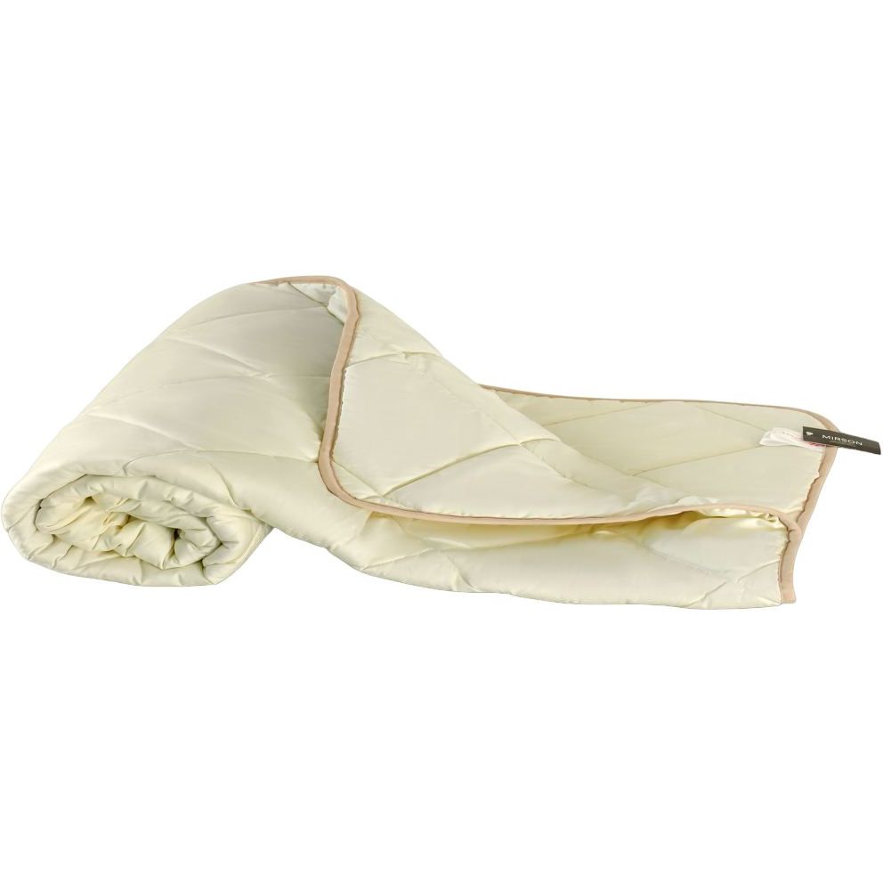 Одеяло шерстяное MirSon Carmela №0333, летнее, 200x220 см, бежевое - фото 1