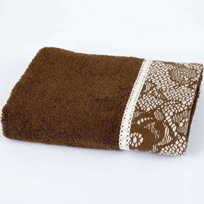 Рушник Romeo Soft, 50 х 90 см, коричневий з білим (2000008489393) - фото 2