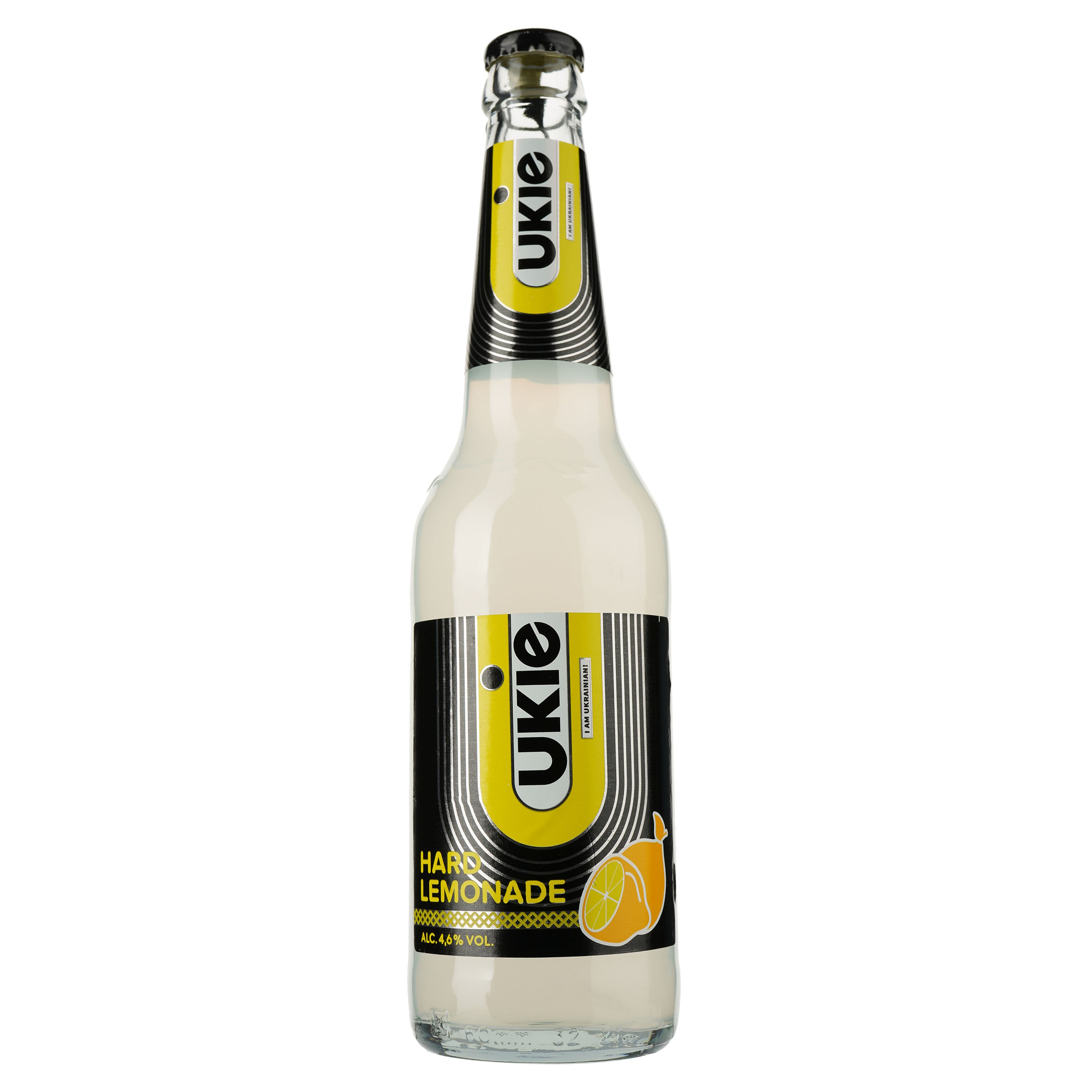 Пиво Ukie Hard Lemonade, світле, 4,6%, 0,45 л (909155) - фото 1