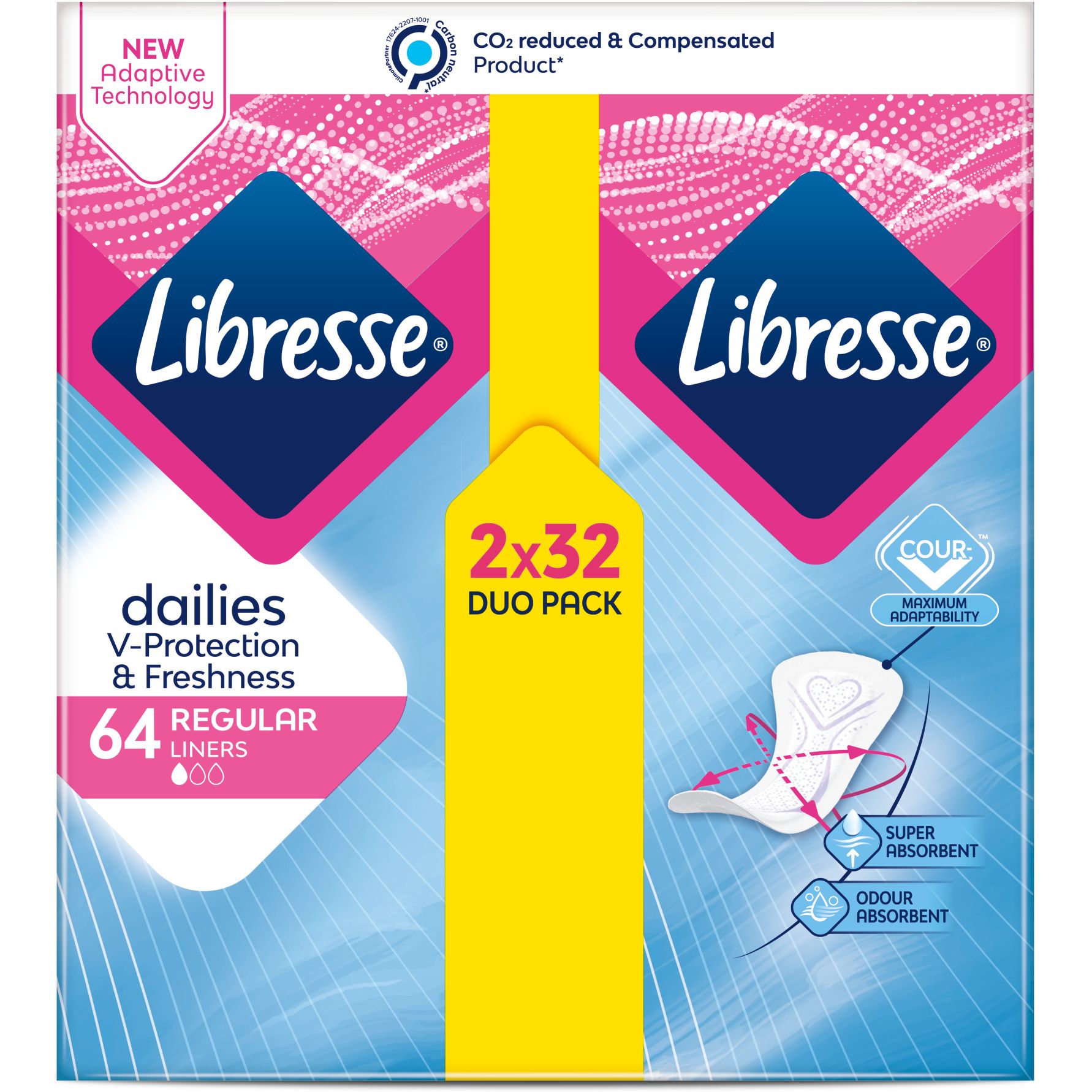 Прокладки гігієнічні Libresse Dailies Protect Normal, 64 шт. - фото 1