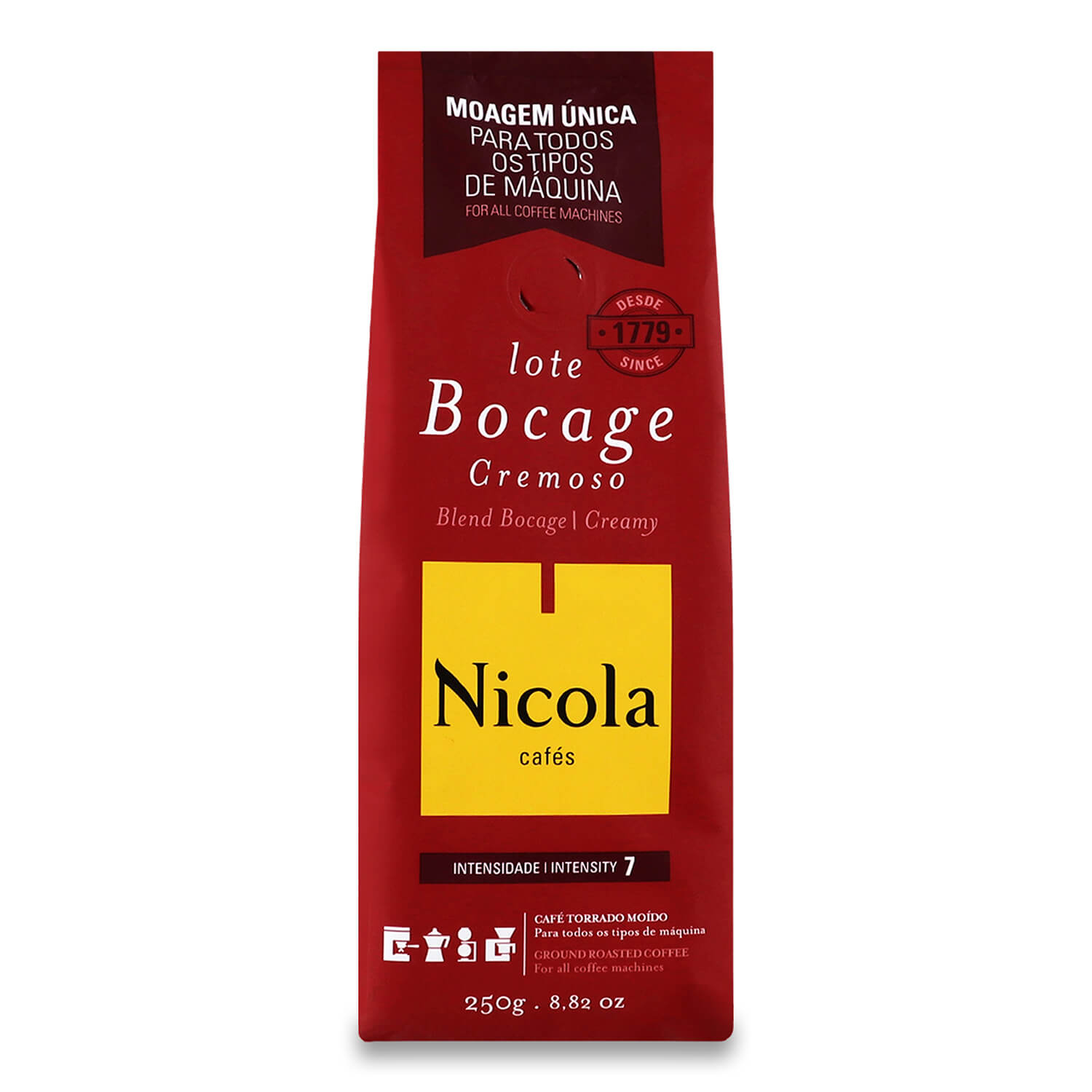 Кава мелена Nicola Bocage cremoso смажена, 250 г (637689) - фото 1