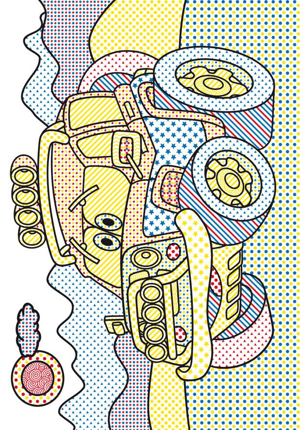 Чарівна водна розмальовка Кристал Бук Машинки, 8 сторінок (F00024617) - фото 2
