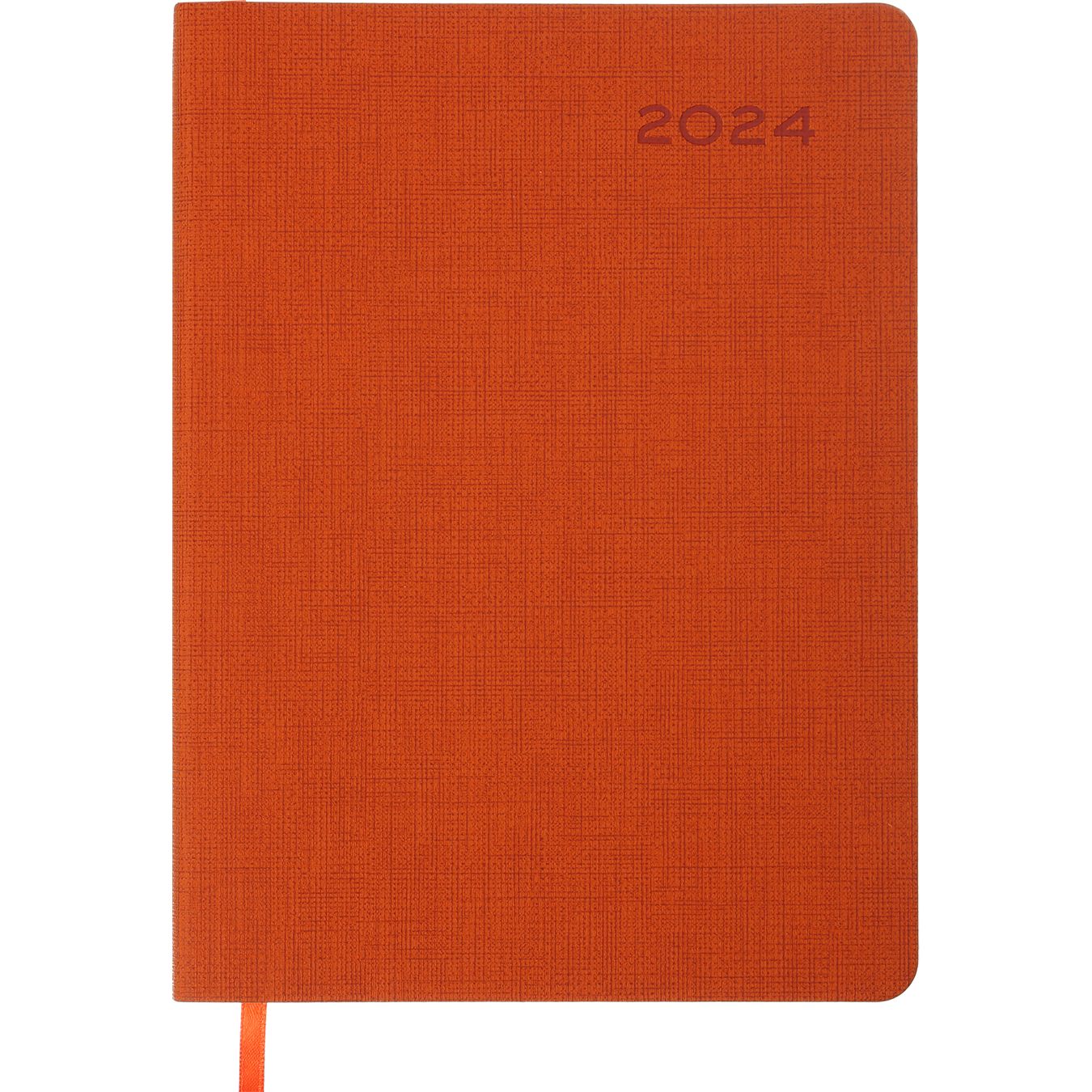Ежедневник датированный Buromax Tweed 2024 A5 оранжевый (BM.2193-11) - фото 1