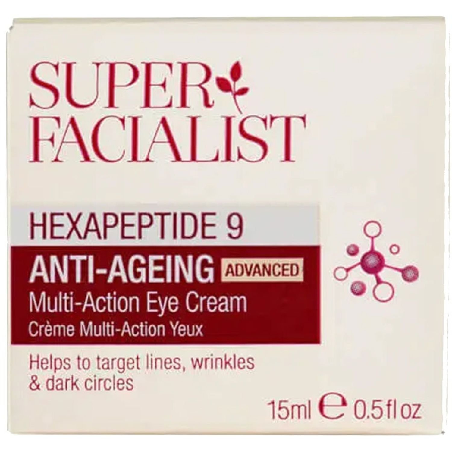 Крем навколо очей Super Facialist Hexapeptide 9 Anti-Ageing Adv Multi Action 15 мл - фото 3