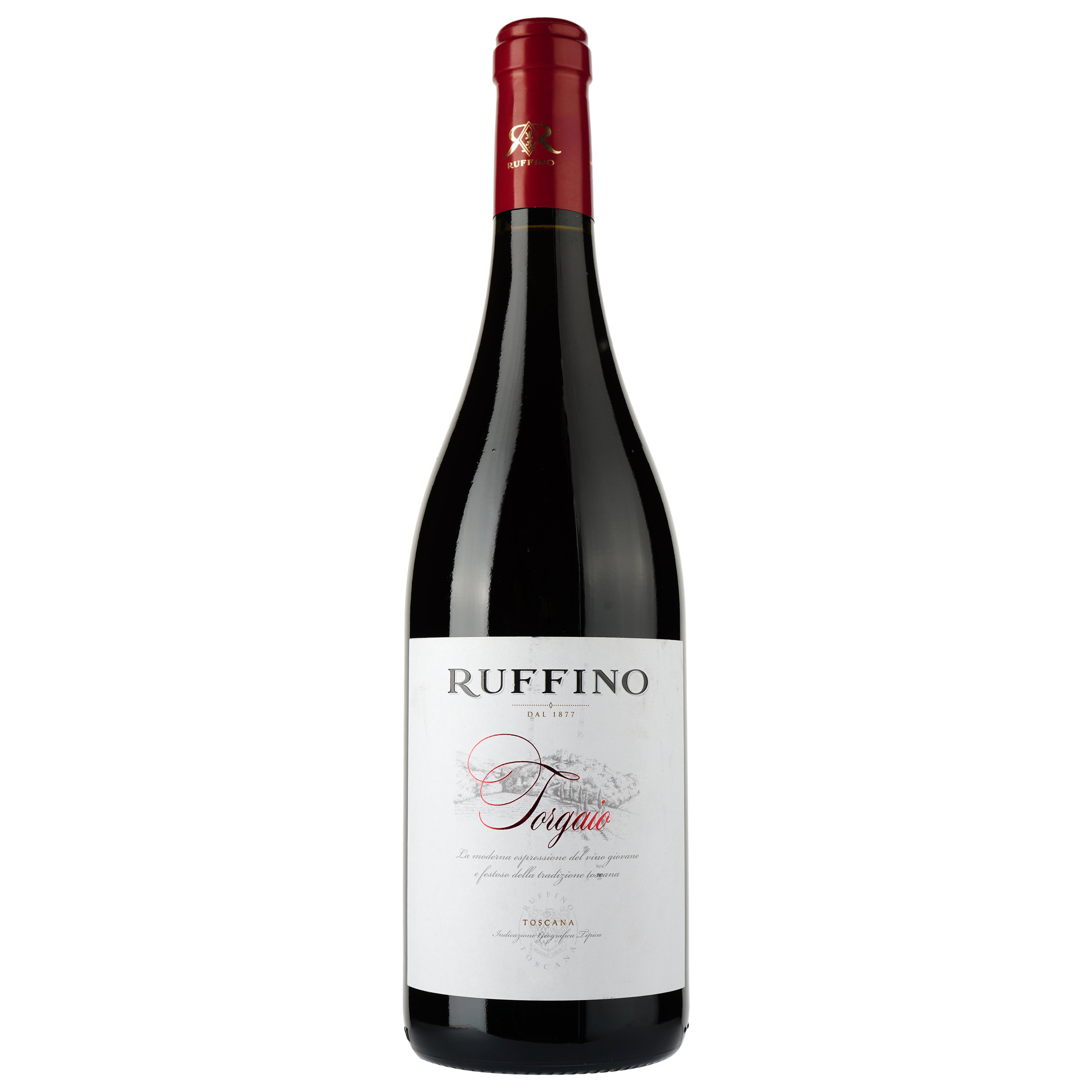 Вино Ruffino Torgaio, сухе, червоне, 13%, 0,75 л (3330) - фото 1