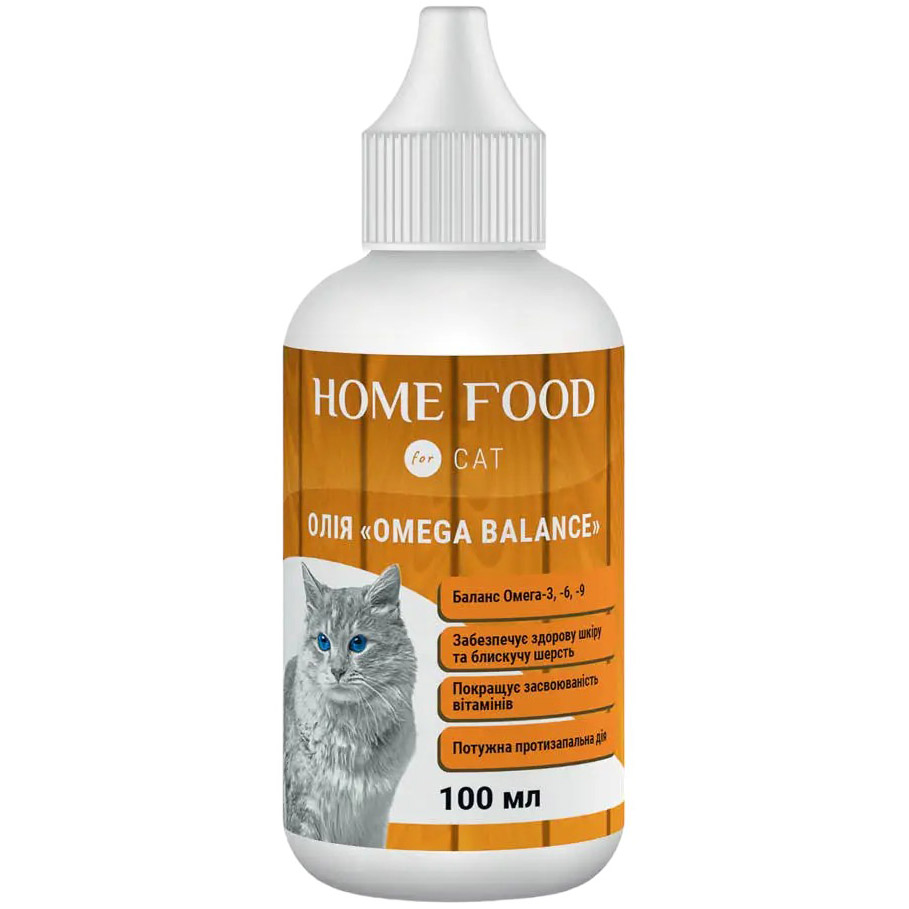 Харчова добавка для котів Home Food олія Omega Balance 100 мл - фото 1