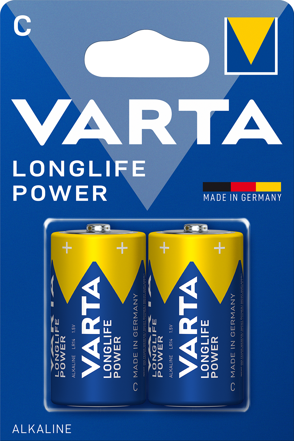 Батарейки Varta High Energy C Bli Alkaline, 2 шт. (4914121412) - фото 1