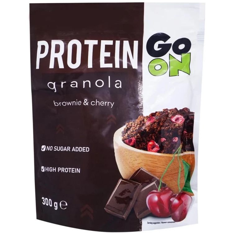 Гранола с протеином Go On Nutrition Protein Granola Brownie Cherry 300 г - фото 1