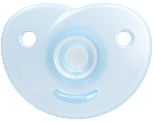 Пустушка силіконова Philips Avent Soothie для новонароджених, 0-6 місяців, блакитний, 2 шт. (SCF099/21) - фото 4