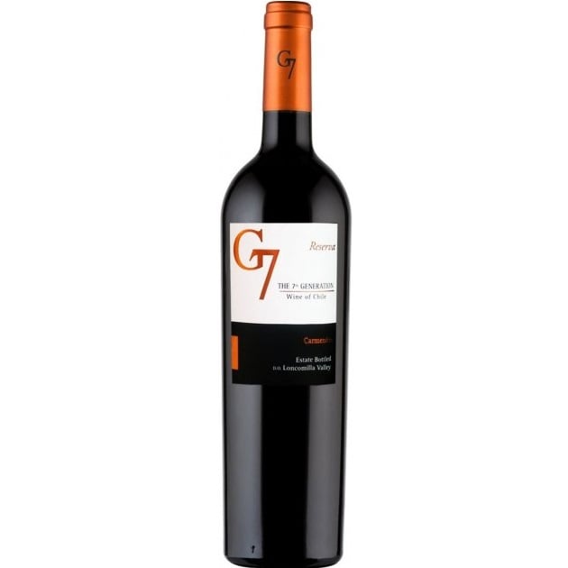 Вино G7 Reserva Carmenere, красное, сухое, 14%, 0,75 л (8000009377856) - фото 1