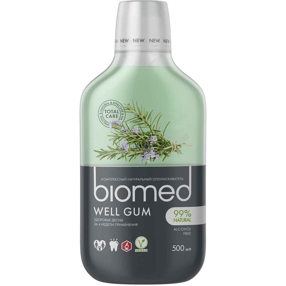 Ополаскиватель для полости рта Biomed Well Gum Здоровье десен, 500 мл - фото 1