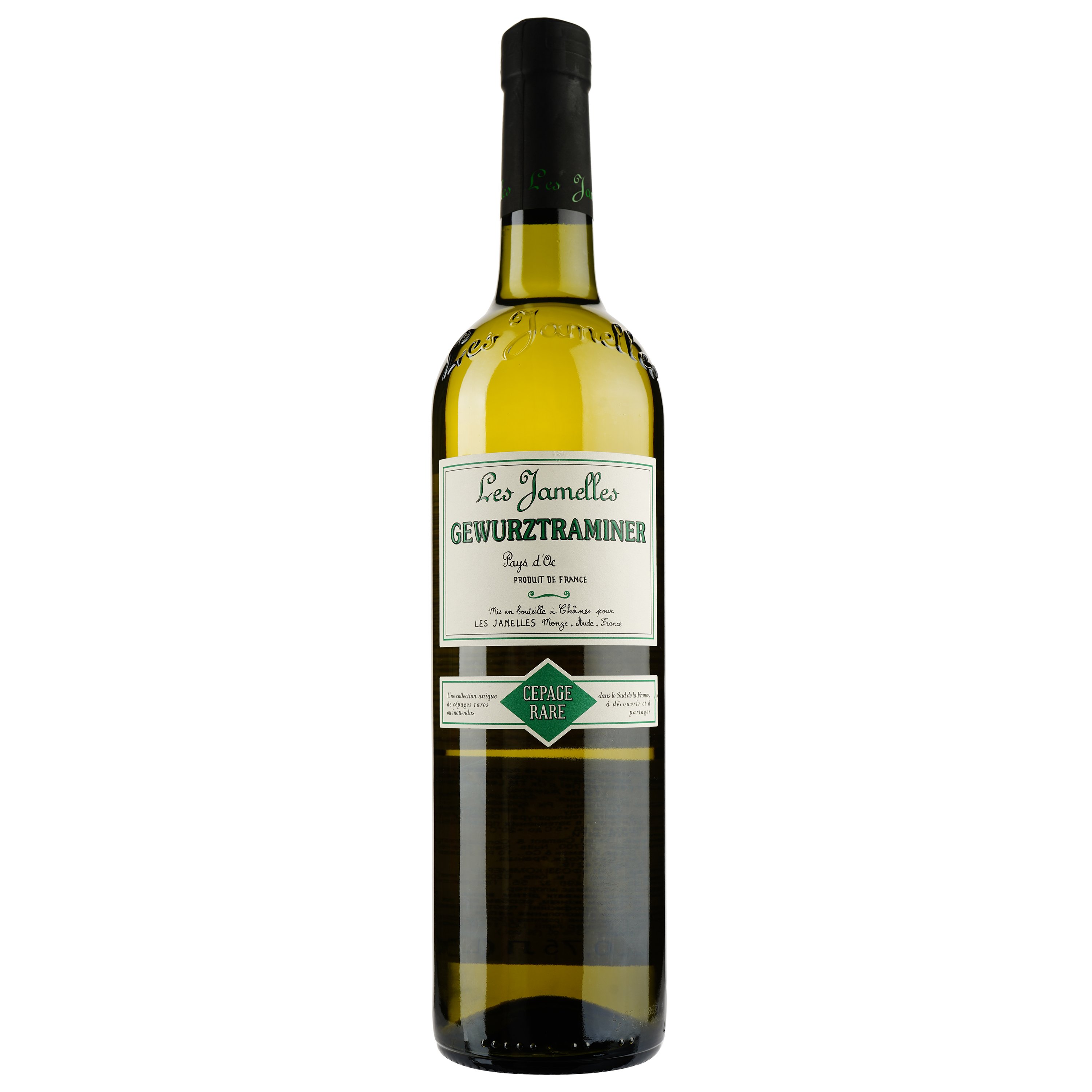 Вино Les Jamelles Gewurztraminer біле сухе, 0,75 л, 13,5% (788416) - фото 1
