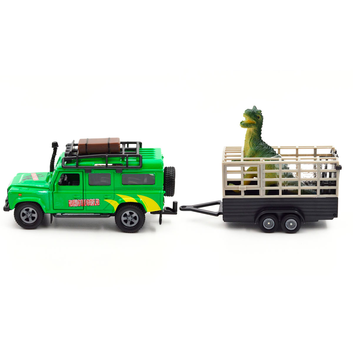 Ігровий набір TechnoDrive Land Rover з причепом та динозавром (520178.270) - фото 2
