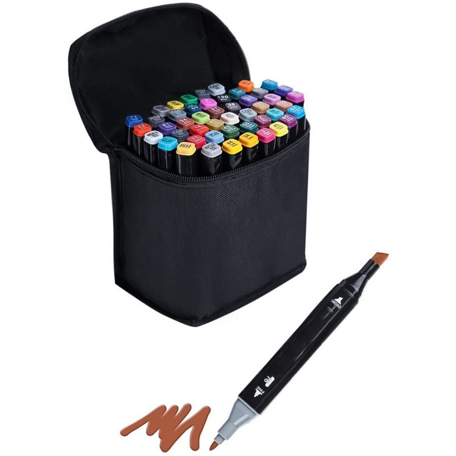 Набор двухсторонних маркеров Touch Sketch Marker в сумке Touch-48 48 шт. (1457479233.0) - фото 2