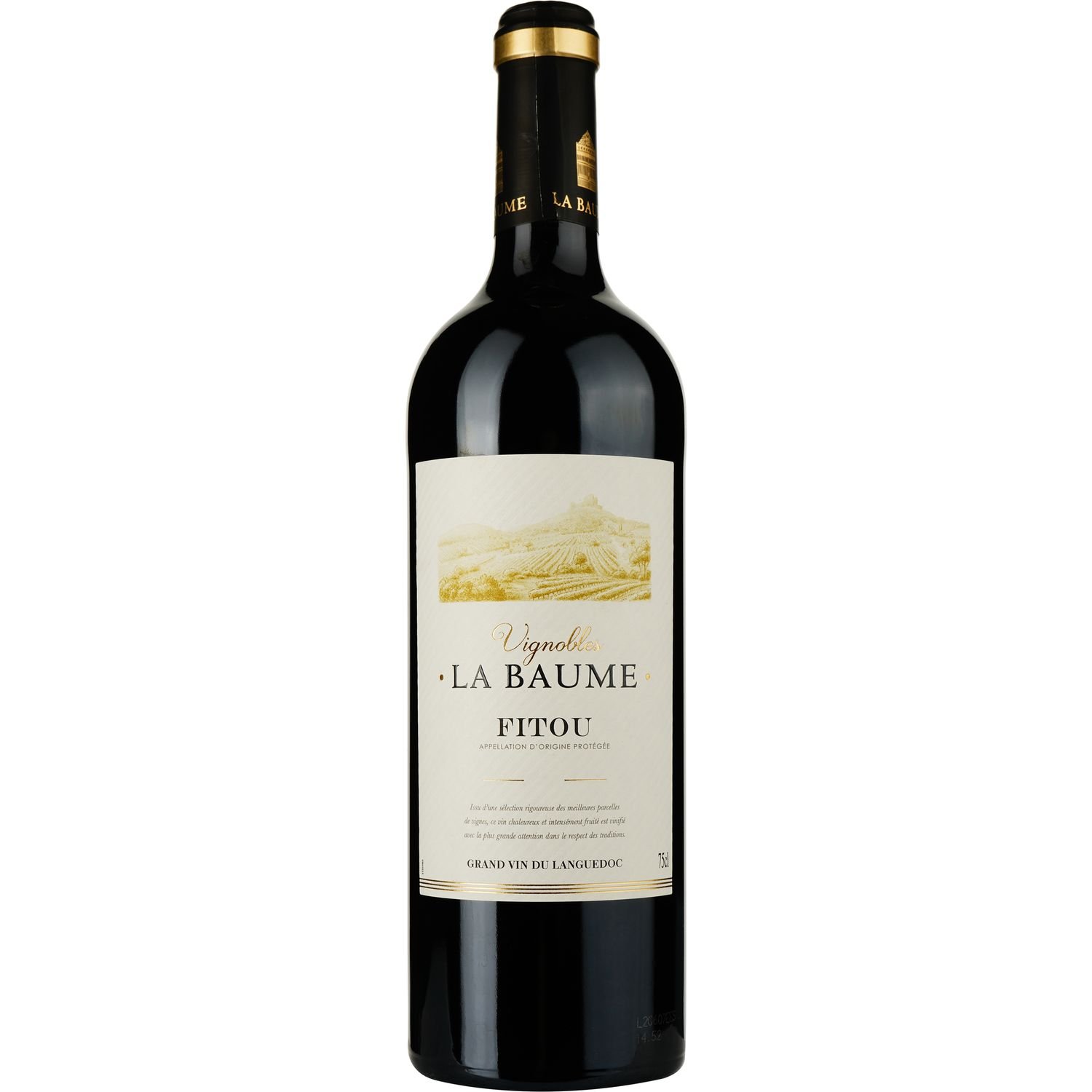 Вино Domaine De La Baume Vignobles La Baume Fitou AOP 2020 червоне сухе 0.75 л - фото 1