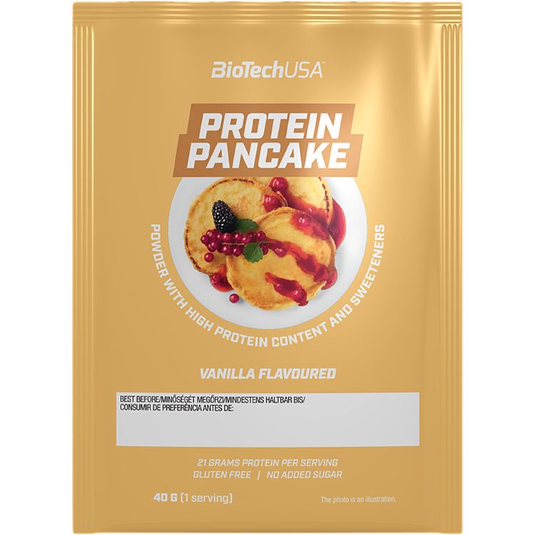 Протеиновые блины BioTech USA Protein Pancake Ваниль 40 г - фото 1