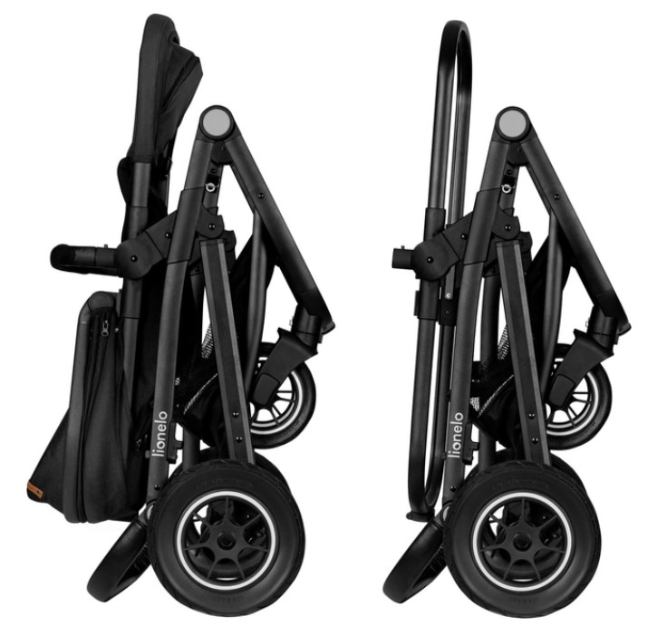 Універсальна коляска 3 в 1 Lionelo Bianka Black Onyx, чорний (LO-BIANKA 3IN1 BLACK ONYX) - фото 9