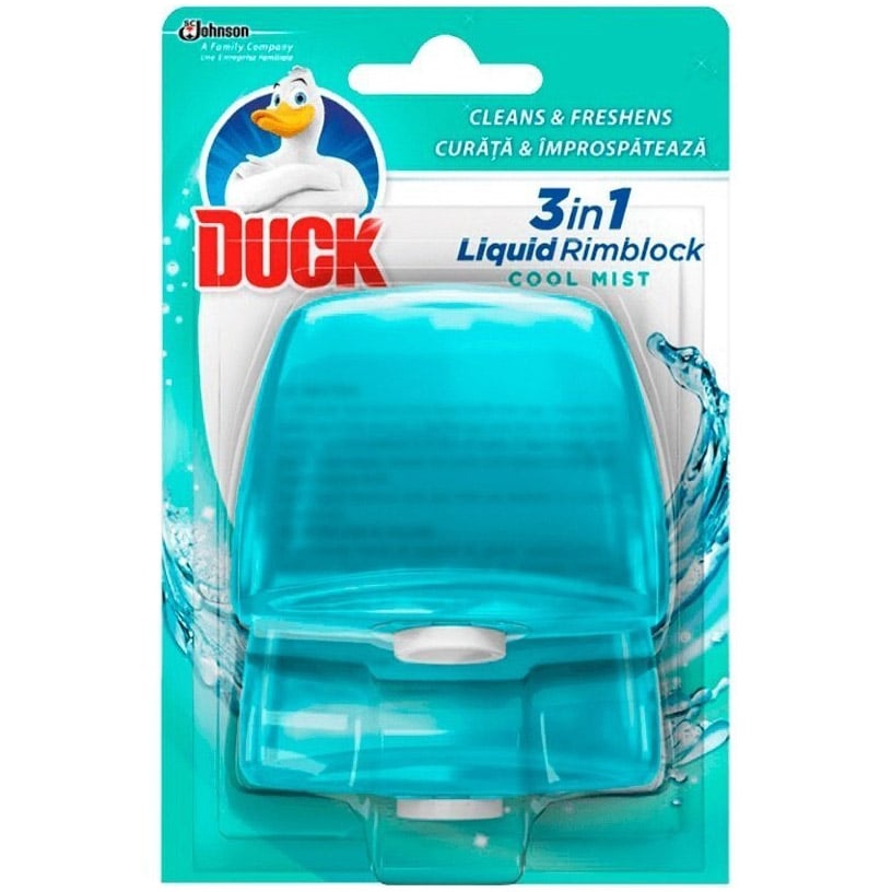 Підвісний очищувач для унітазу Duck Cool Mist 3 в 1 бірюзовий 55 мл - фото 1