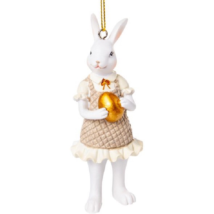 Фигурка декоративная Lefard Кролик в платье, 10 см (192-251) - фото 1