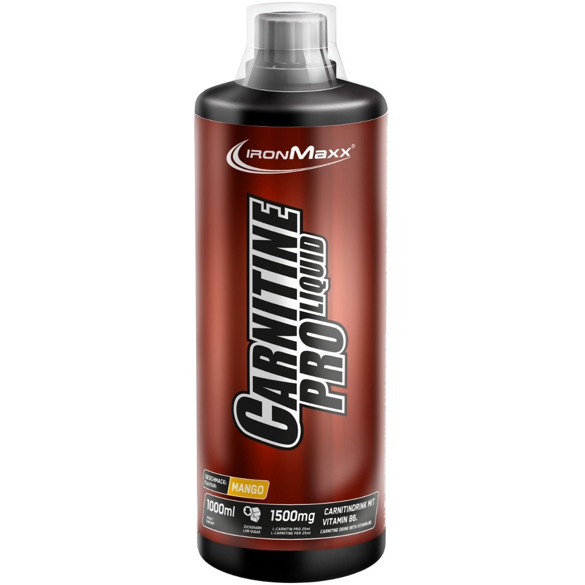 Жироспалювач IronMaxx Carnitine Pro Liquid Манго 1000 мл - фото 1