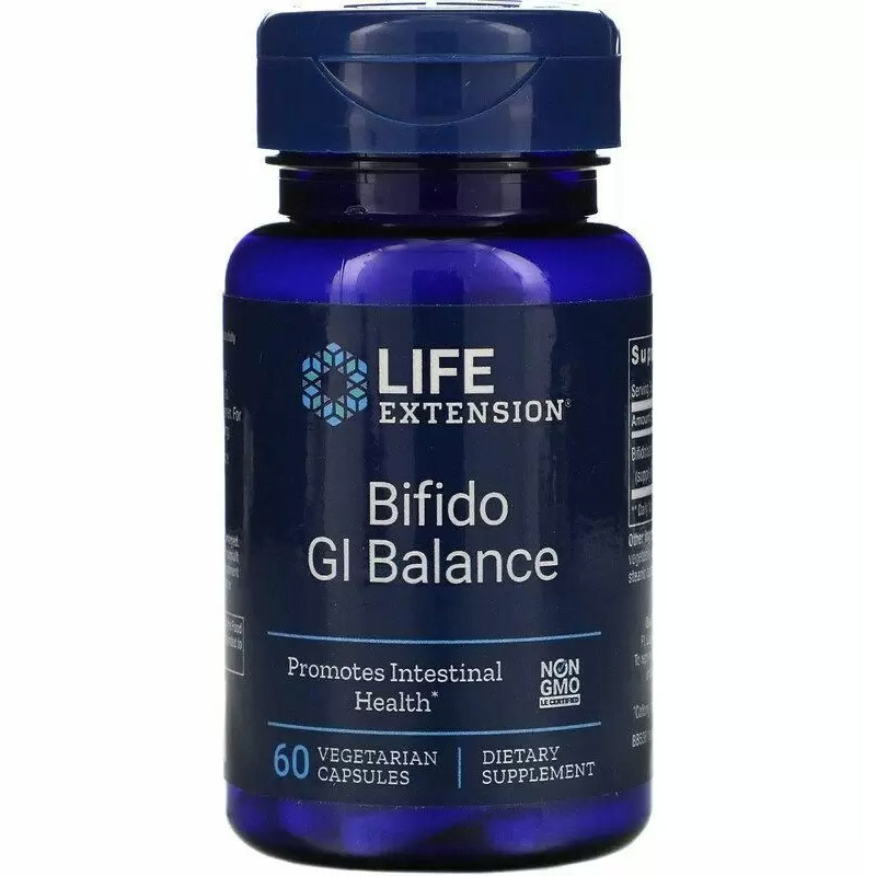 Пробиотики Life Extension Bifido GI Balance 60 капсул - фото 1