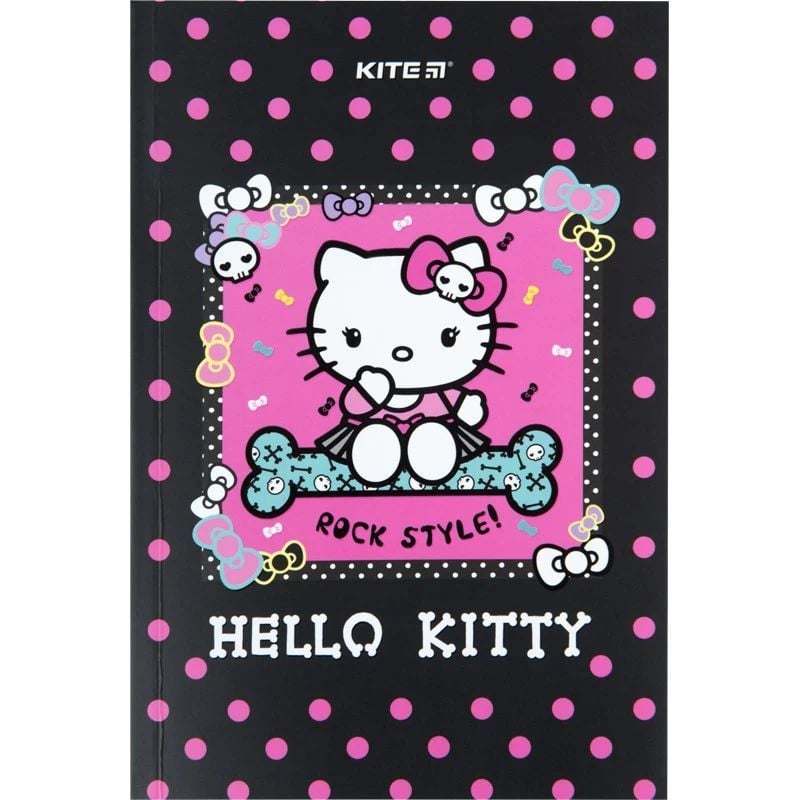 Книга записна Kite Hello Kitty А5 без лініювання 64 аркушів (HK23-193-1) - фото 1