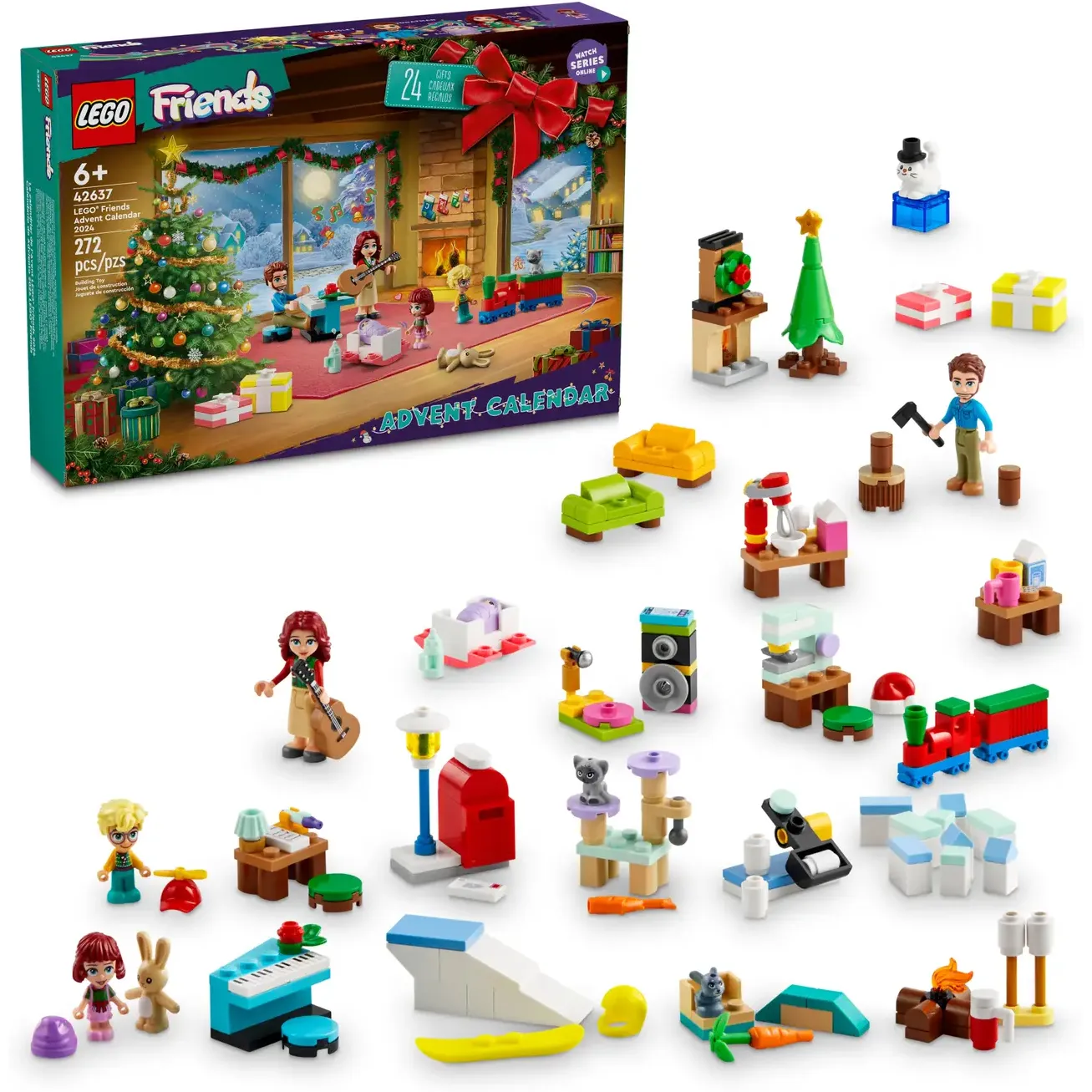 Конструктор LEGO Friends Новогодний календарь 2024 деталей 272 (42637) - фото 4