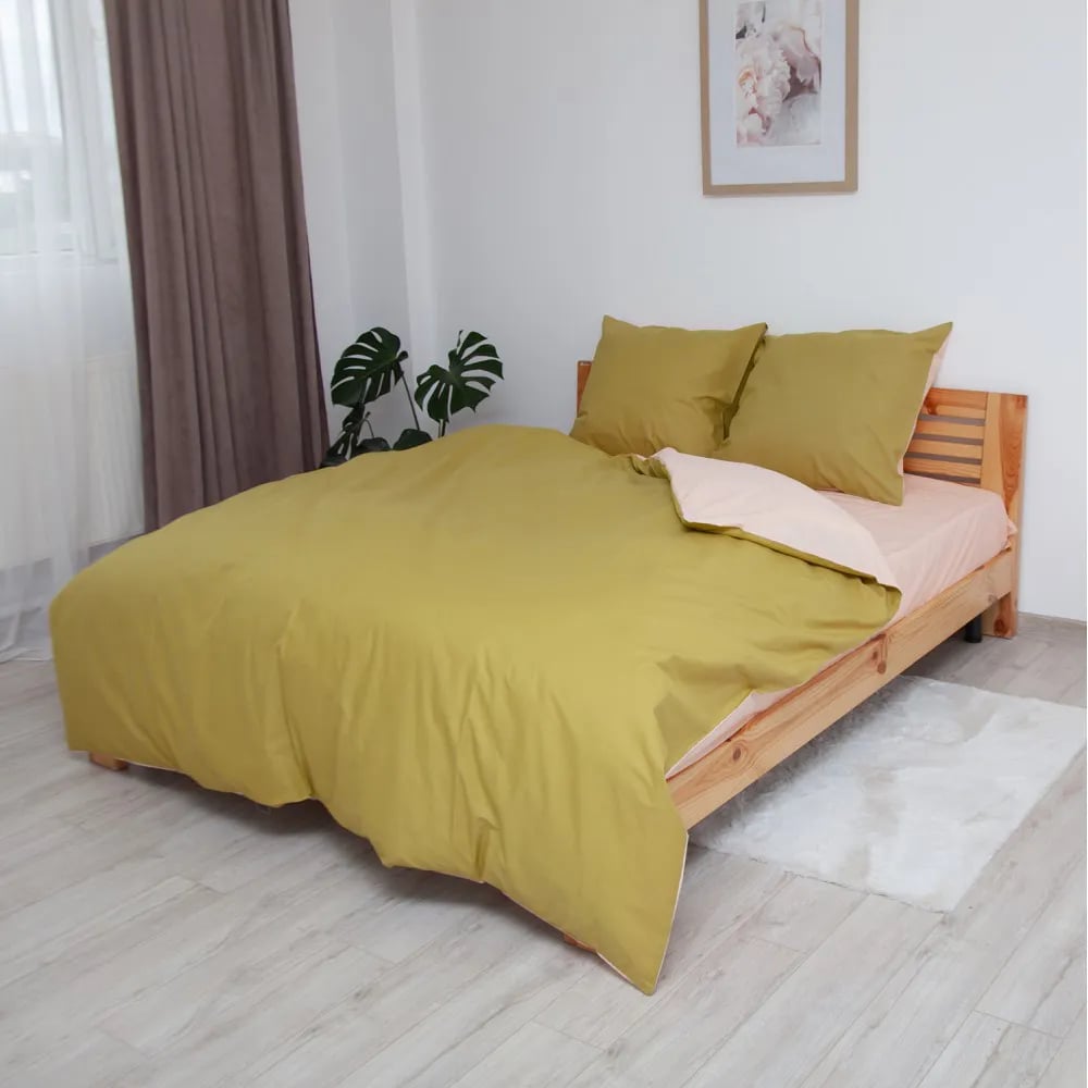 Комплект постельного белья ТЕП Happy Sleep Минеральный оникс семейный оливковый (2-03797_26406) - фото 2