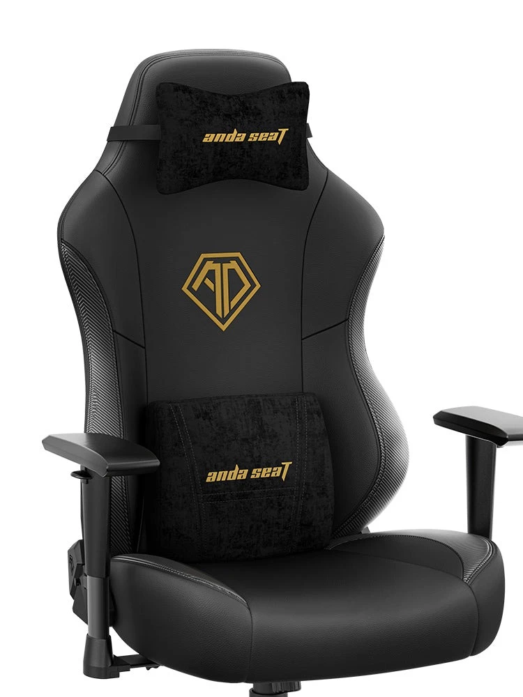 Крісло ігрове Anda Seat Phantom 3 Size L Black & Gold (AD18Y-06-B-PV/C) - фото 5