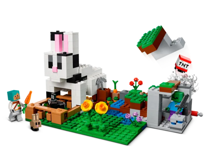 Конструктор LEGO Minecraft Кроличье ранчо, 340 деталей (21181) - фото 5