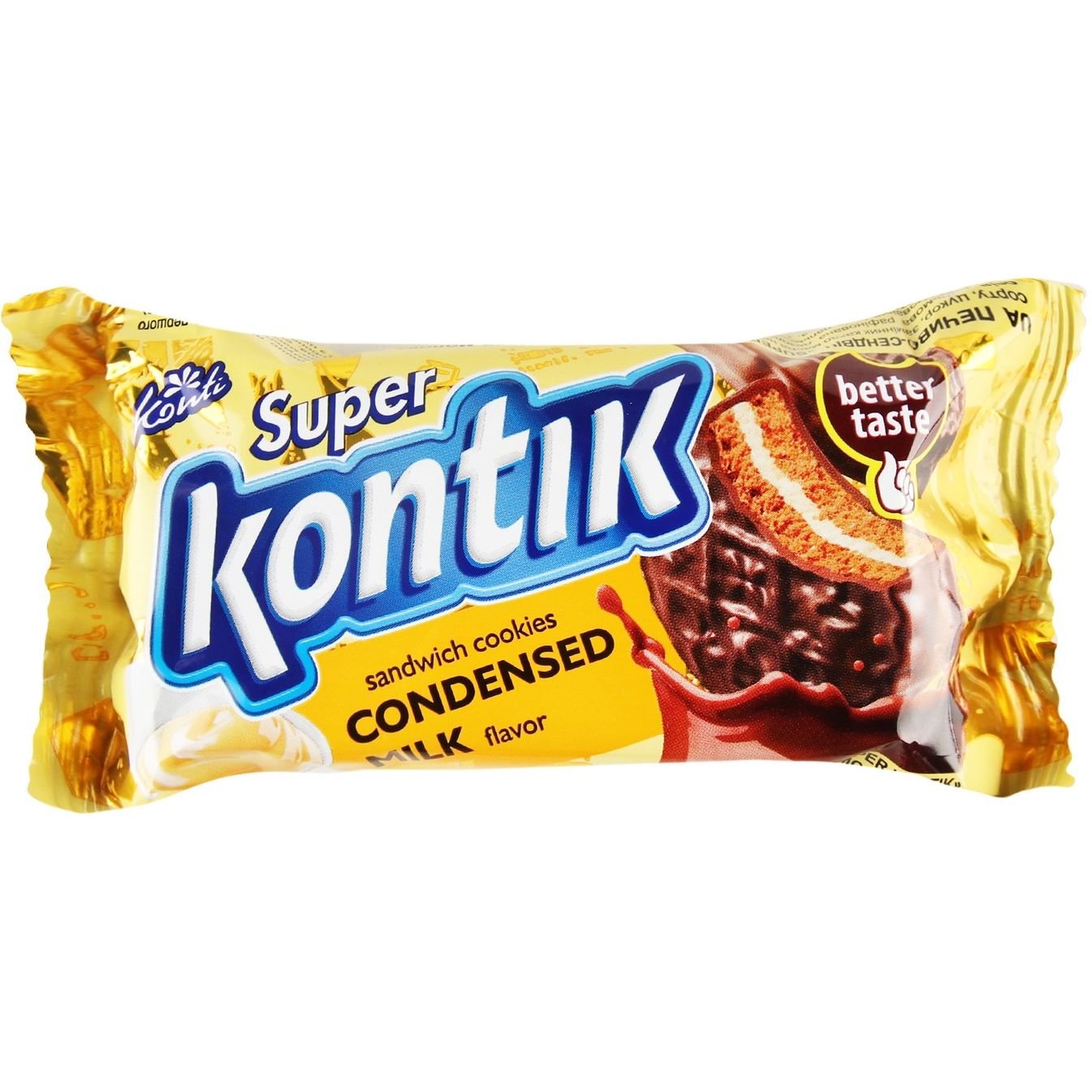 Печиво Konti Super Kontik зі смаком згущеного молока 90 г (920607) - фото 1