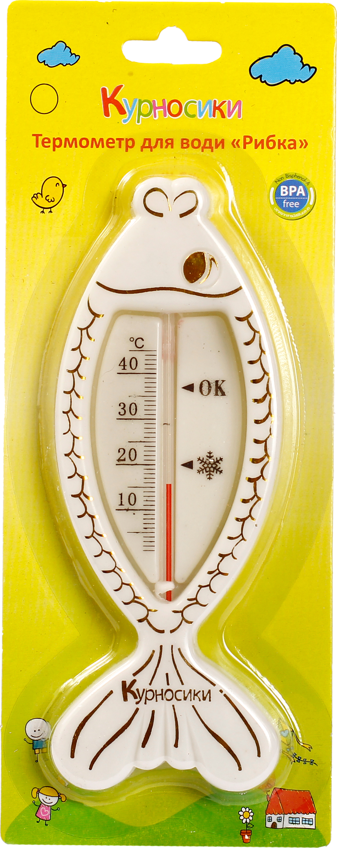 Термометр для води Курносики Рибка, білий (7086 біл) - фото 2