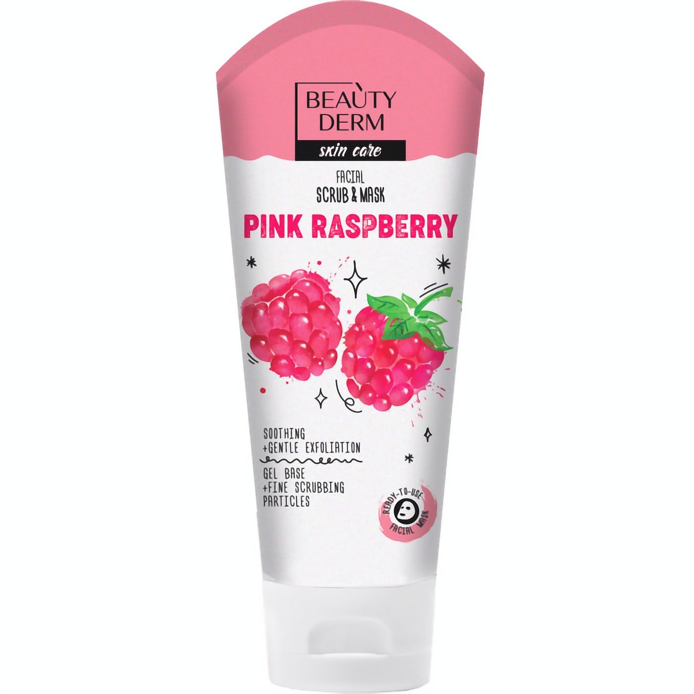 Маска-скраб для обличчя Beauty Derm Pink Raspberry, 75 мл - фото 1