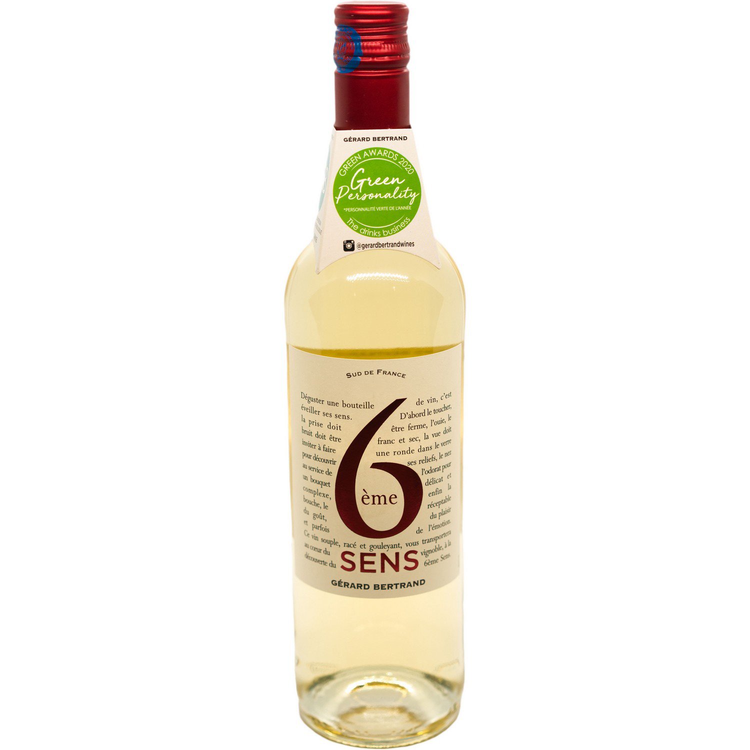 Вино Gerard Bertrand 6eme Sens Blanc, белое, сухое, 0,75 л - фото 1