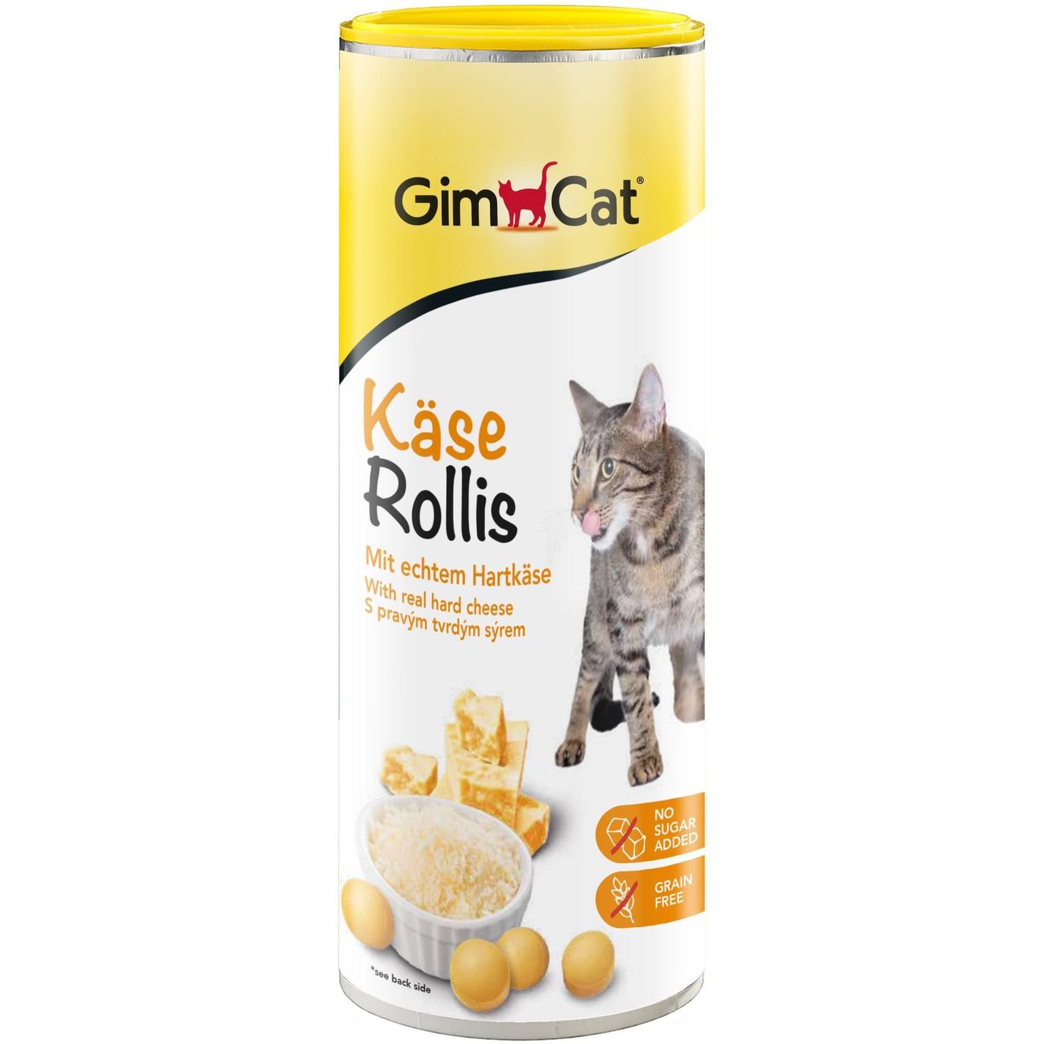 Лакомство для кошек GimCat Kase-Rollis общеукрепляющий комплекс с сыром, 425 г - фото 1