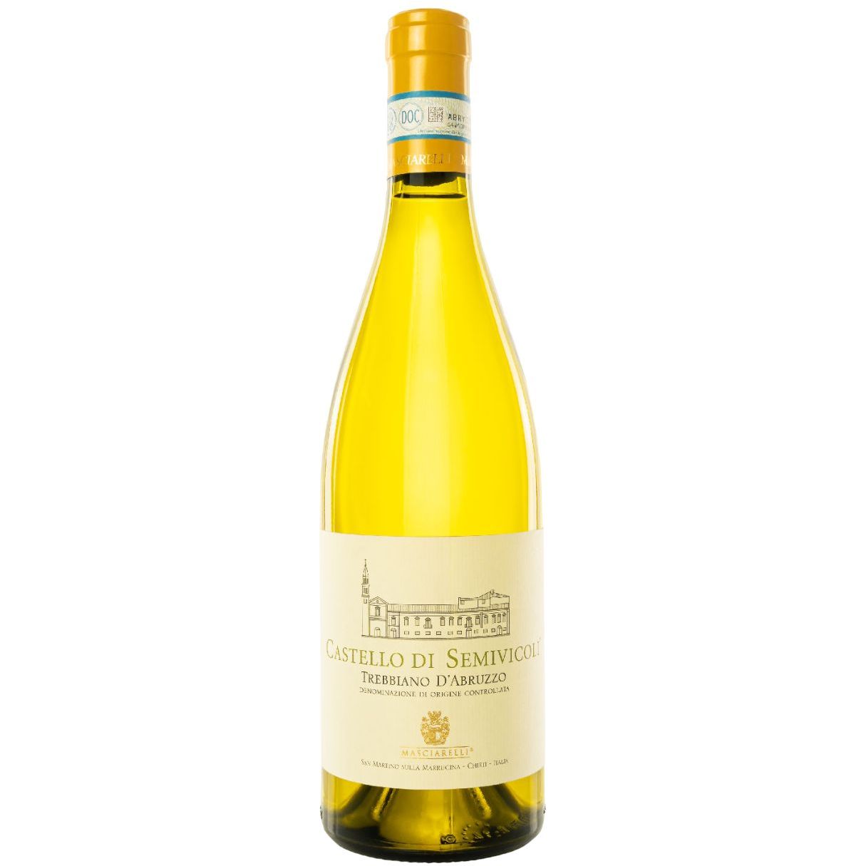 Вино Masciarelli Trebbiano d´Abruzzo DOC Semivicoli, біле, сухе, 0,75 л - фото 1