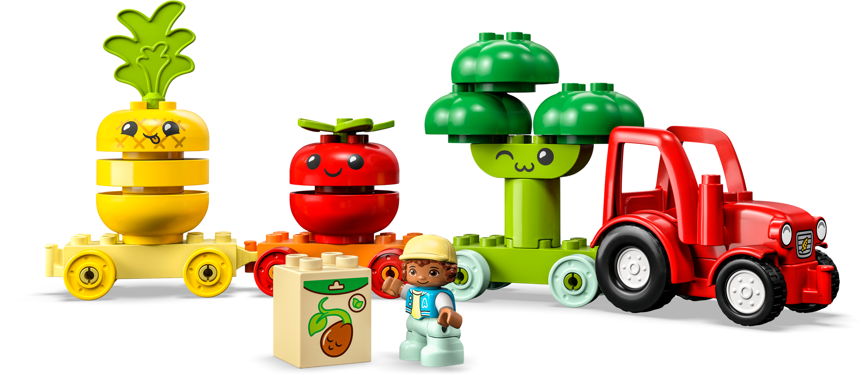Конструктор LEGO DUPLO Трактор для вирощування фруктів та овочів, 19 деталей (10982) - фото 2