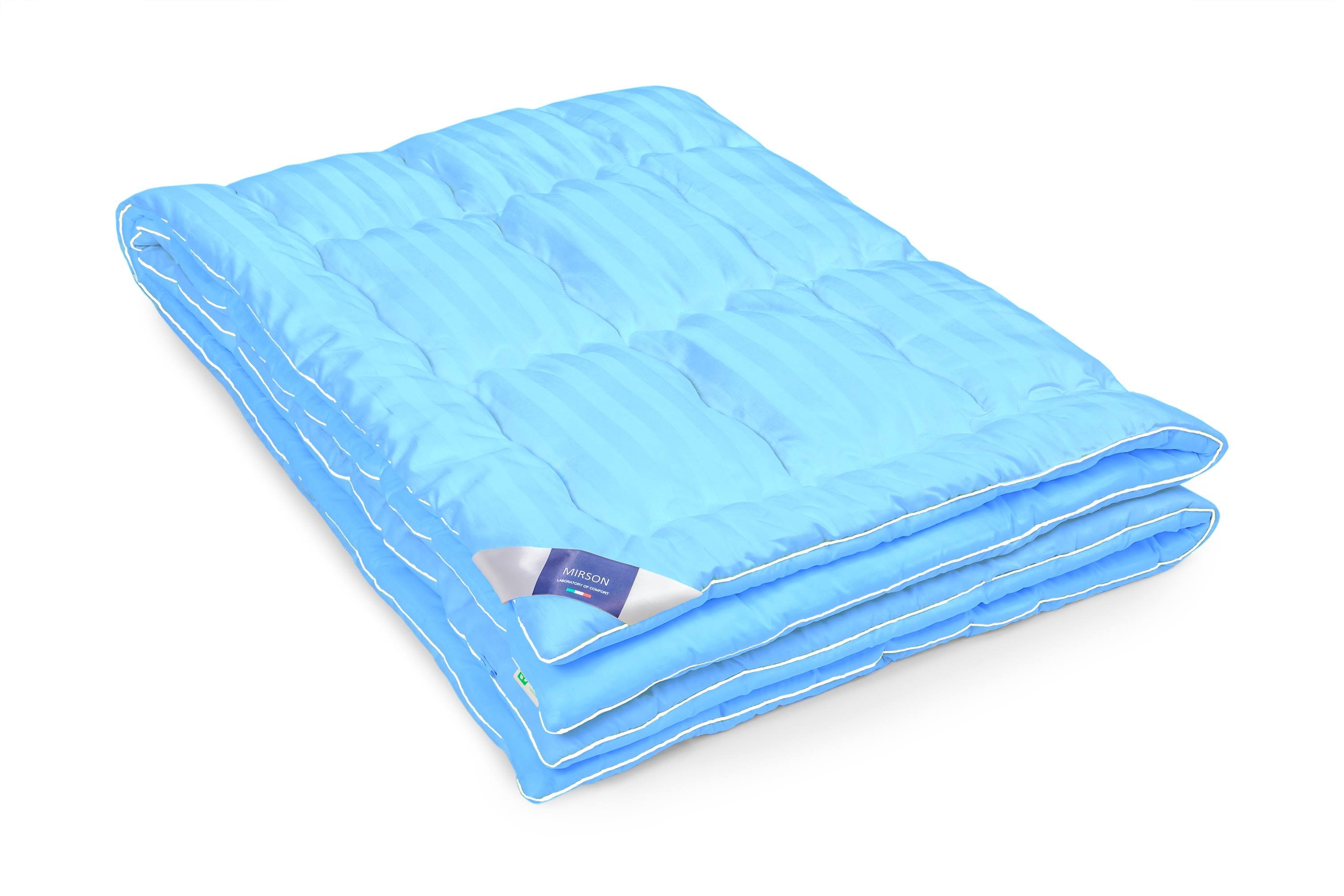 Одеяло шерстяное MirSon Valentino Hand Made Экстра Премиум №0341, зимнее, 200x220 см, голубое - фото 2