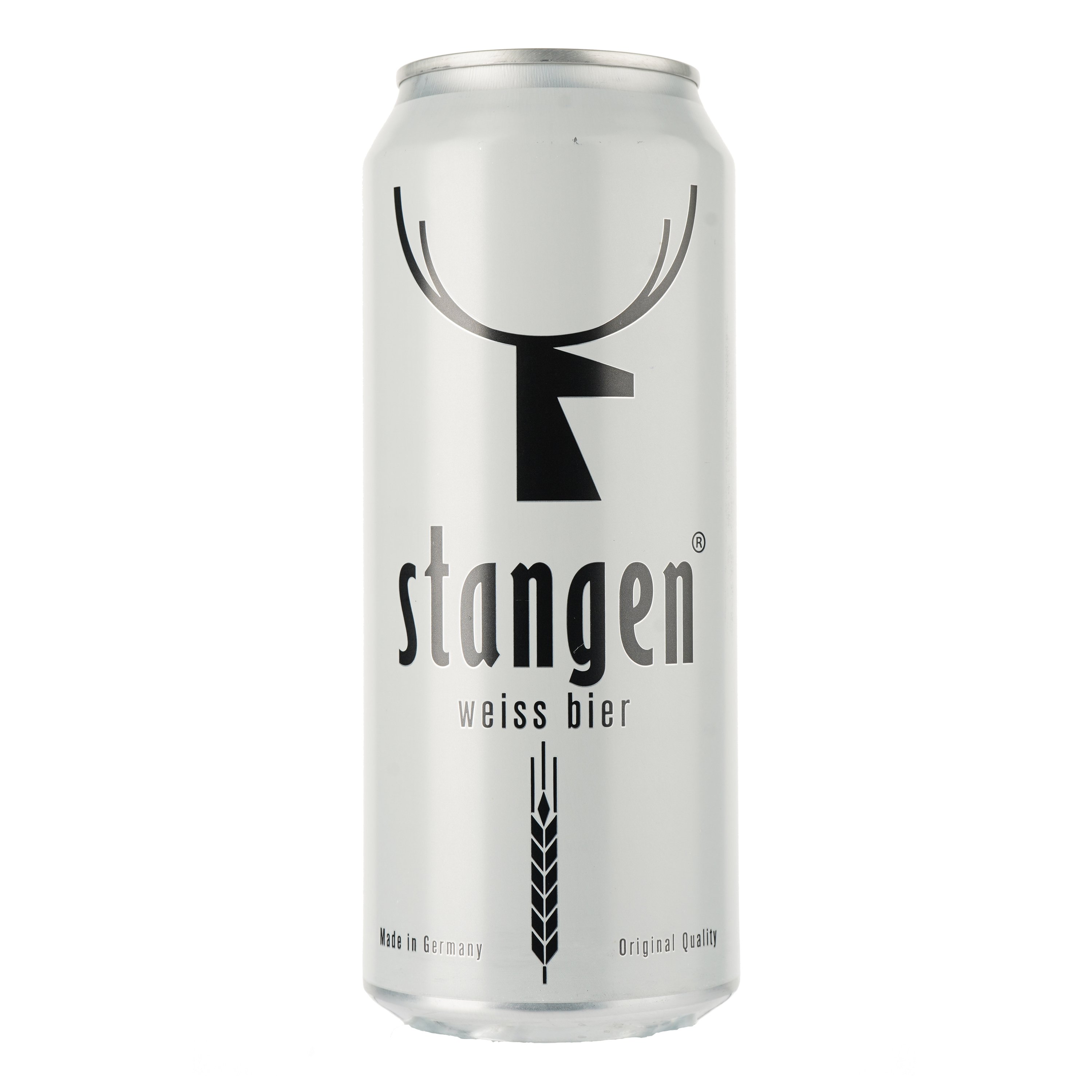 Пиво Stangen Weiss bier, світле, нефільтроване, 4,9%, з/б, 0,5 л - фото 1