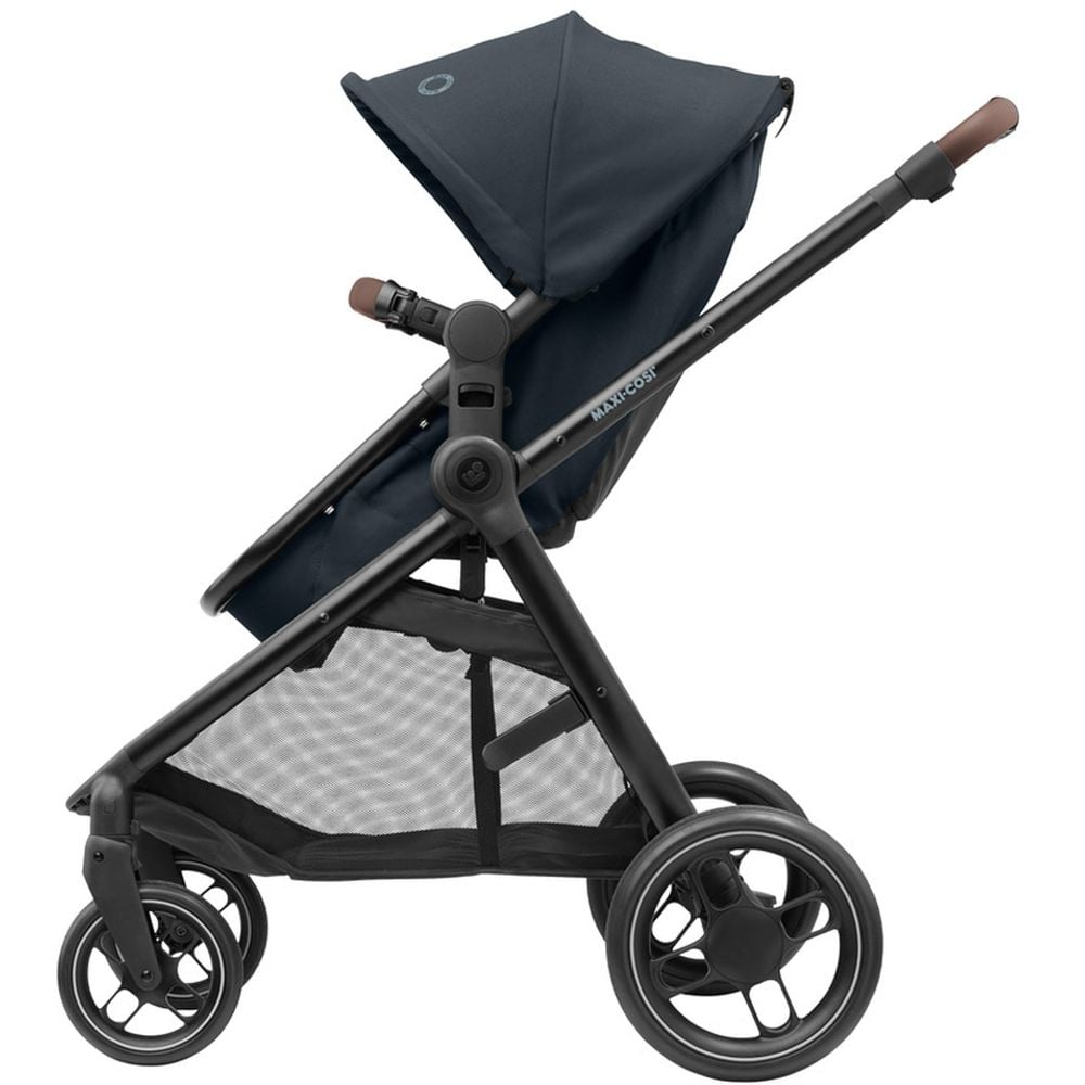 Коляска-трансформер Maxi-Cosi Zelia 3 Duo Essential Black, 3 в 1, з автокріслом CabrioFix i-Size, чорна (1930672110) - фото 8