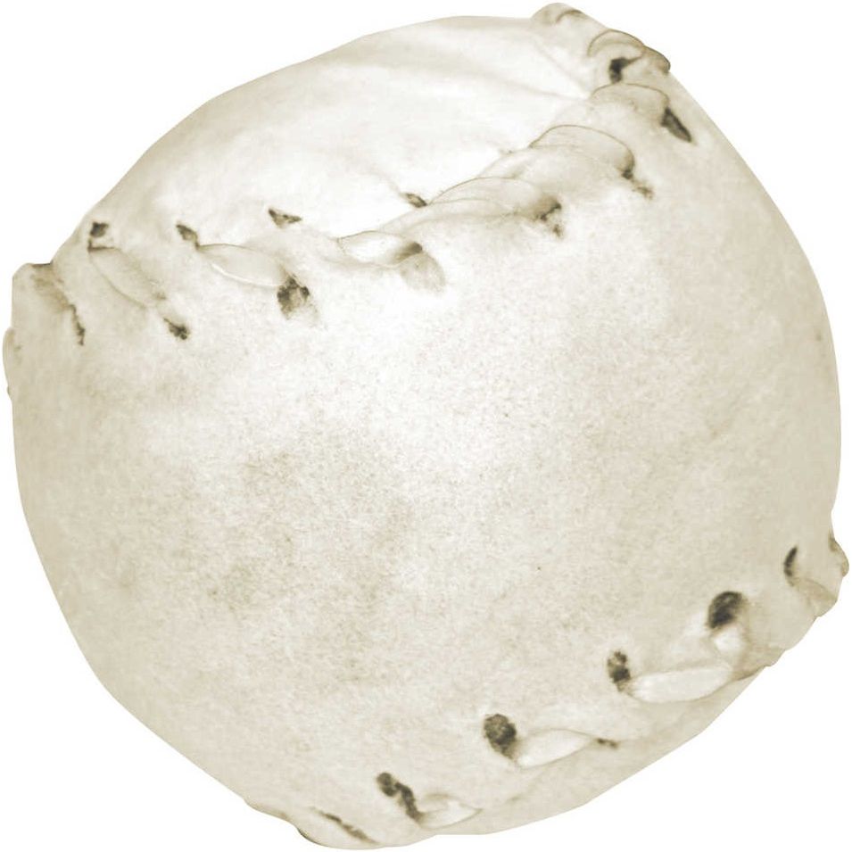 Ласощі для собак Croci King Bone Buffalo М'яч бейсбольний жиловий білий 7.5см 140 г - фото 1