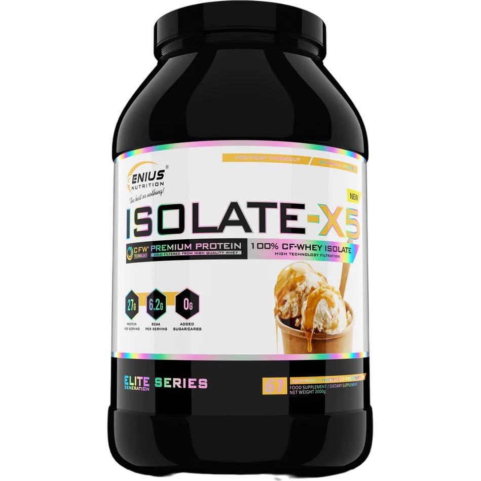 Протеїн Genius Nutrition Isolate-X5 Vanilla Ice Cream 2 кг - фото 1