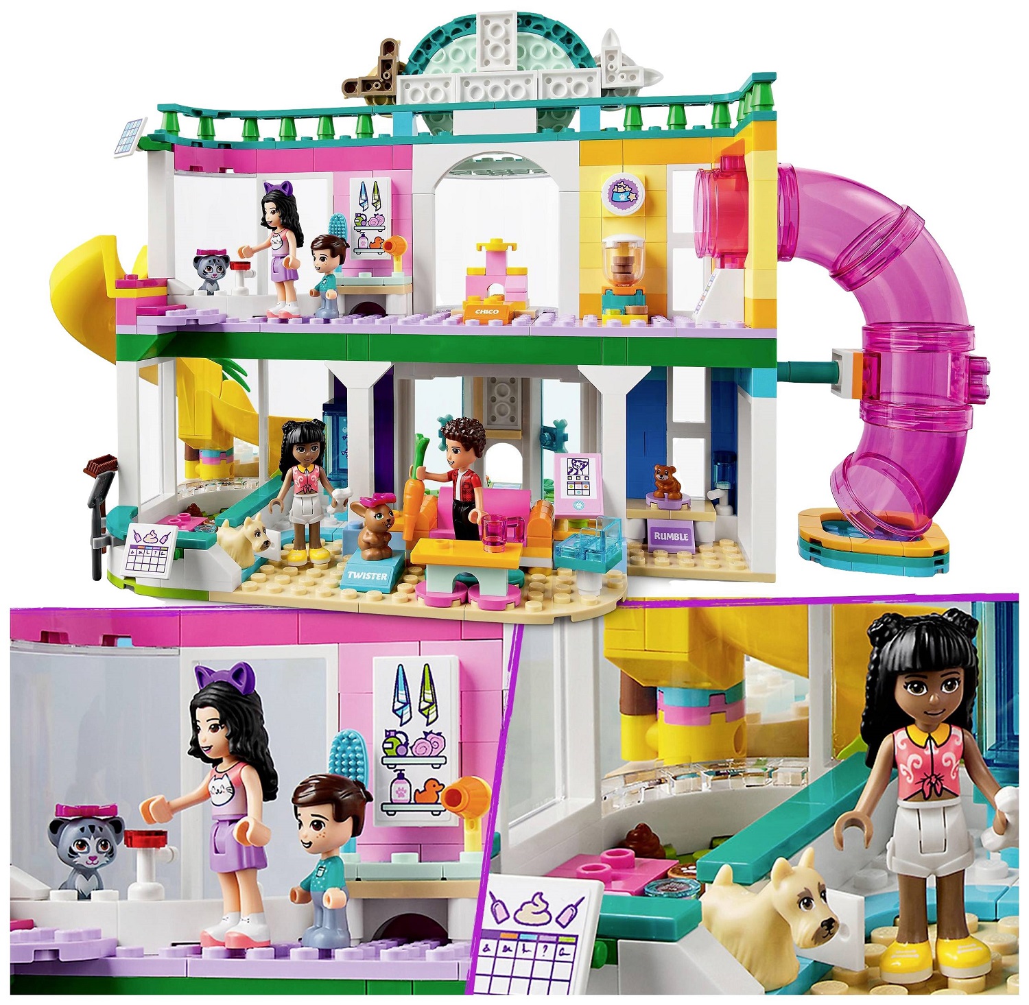 Конструктор LEGO Friends Зоогостиница, 593 деталей (41718) - фото 4