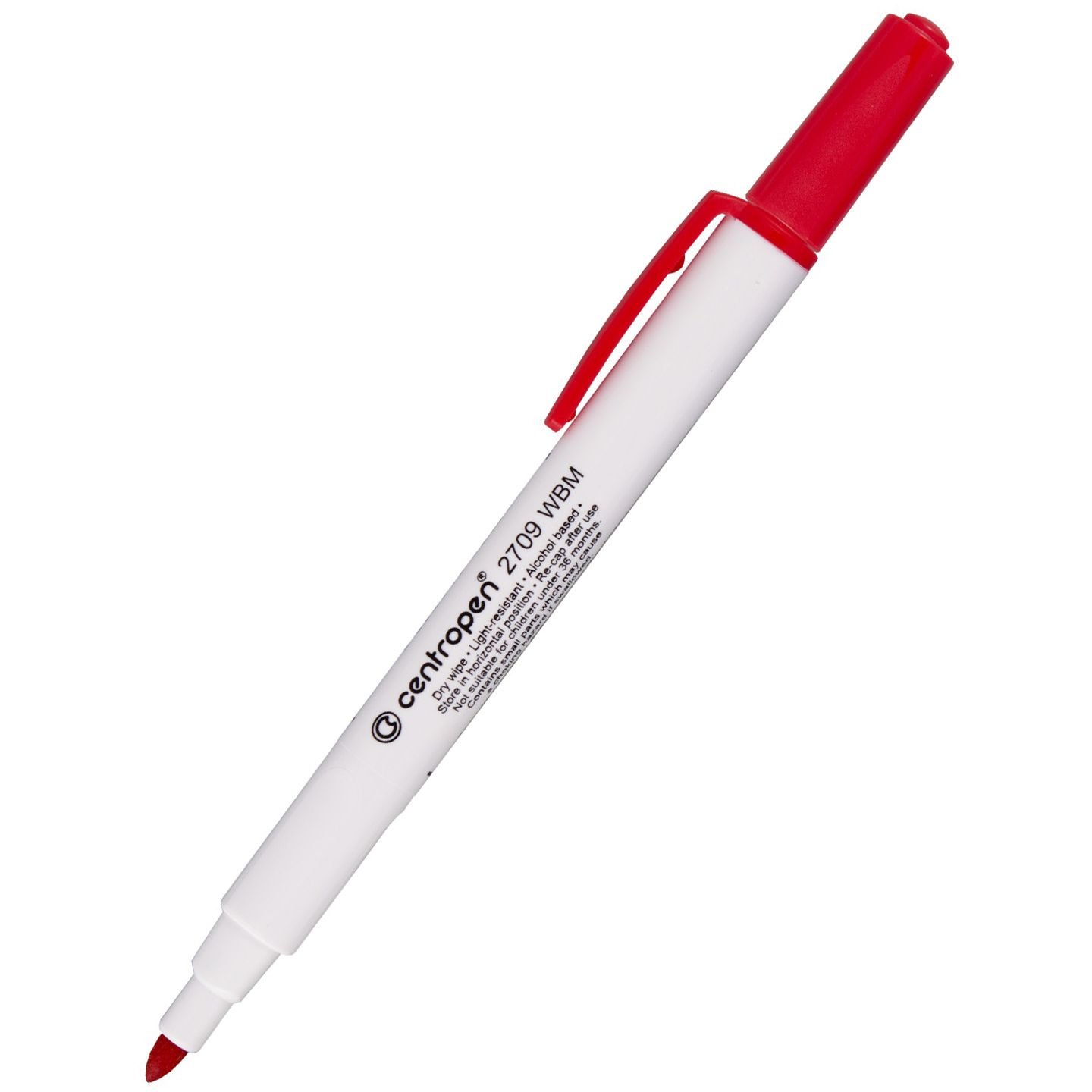 Маркер для досок Centropen WhiteBoard конусообразный 1.8 мм красный (2709/02) - фото 1
