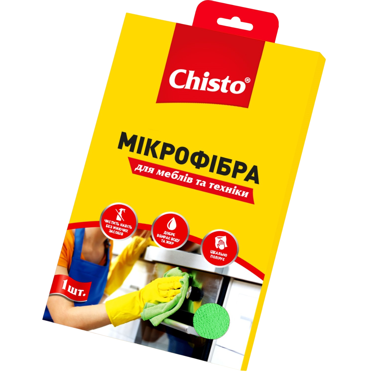 Серветка з мікрофібри Chisto для меблів та техніки - фото 1