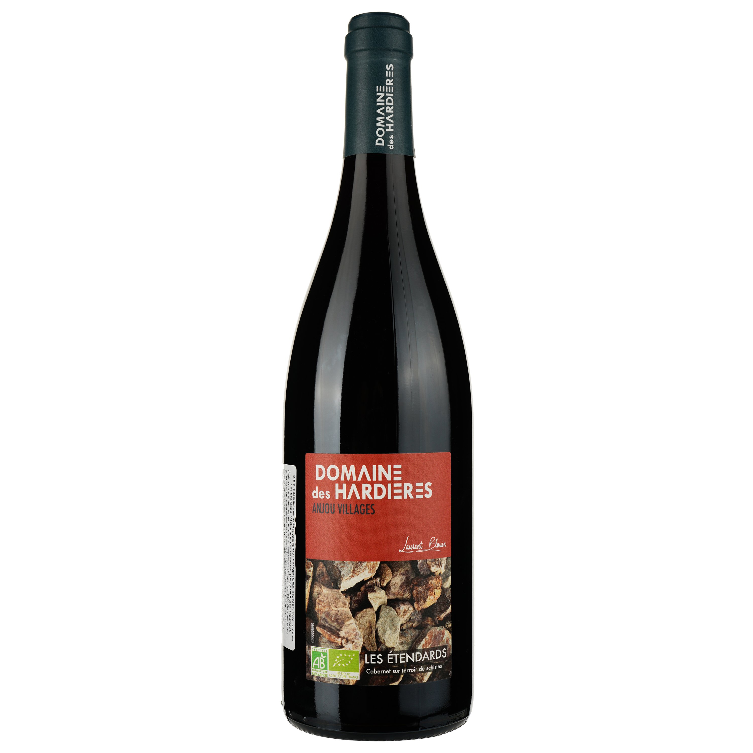 Вино Domaine des Hardieres Anjou Villages AOP Les Etendards Bio 2020, червоне, сухе, 0.75 л - фото 1